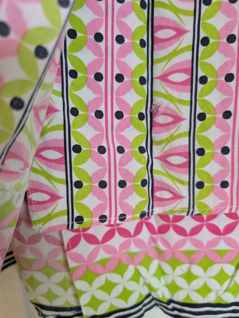 Crown & Ivy Pink and Lime Patterned Sleeveless Tank - Picture 4 of 4